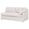 Lena Modular Slope Arm Slipcover 2-Seat 1-Right Arm Sofa - Bisque Espresso - ngled