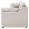 Lena Modular Slope Arm Slipcover 2-Seat 1-Right Arm Sofa - Bisque Espresso - Side