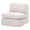 Essentials For Living Lena Modular Slope Arm Slipcover 1-Seat Armless Chair - Angled