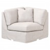 Essentials For Living Lena Modular Slope Arm Slipcover Corner Chair - Front