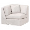 Essentials For Living Lena Modular Slope Arm Slipcover Corner Chair - Angled