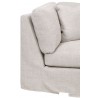 Essentials For Living Lena Modular Slope Arm Slipcover Corner Chair - Side Close-up