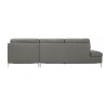 J&M Furniture Leonardo in Left / Right Hand Facing-Grey Back View