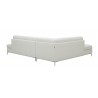 J&M Furniture Leonardo in Left / Right Hand Facing-Silver White Back  View