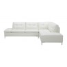 J&M Furniture Leonardo in Left / Right Hand Facing-Silver White Side View