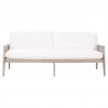 Essentials For Living Leone 84" Settee in LiveSmart Peyton-Pearl - Front Angle