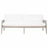 Essentials For Living Leone 84" Settee in LiveSmart Peyton-Pearl - Front Angle - Essentials For Living Leone 84" Settee in LiveSmart Peyton-Pearl - Front Angle