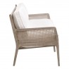 Essentials For Living Leone 84" Settee in LiveSmart Peyton-Pearl - Side Angle