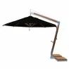 Levante 3.5m (11.5) Round Side Wind Bamboo Umbrella-Black - Levante 3.5m (11.5) Round Side Wind Bamboo Umbrella-Black
