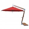 Bambrella 3.5m Round Levante Side Wind -  Red