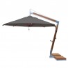 Bambrella 3.5m Round Levante Side Wind - Taupe
