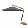 Levante 3.5m (11.5) Round Side Wind Bamboo Umbrella-Taupe - Levante 3.5m (11.5) Round Side Wind Bamboo Umbrella-Taupe