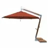 Levante 3.5m (11.5) Round Side Wind Bamboo Umbrella-Terracota - Levante 3.5m (11.5) Round Side Wind Bamboo Umbrella-Terracota