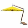 Levante 3.5m (11.5) Round Side Wind Bamboo Umbrella-Yellow - Levante 3.5m (11.5) Round Side Wind Bamboo Umbrella-Yellow