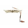 Bambrella Levante 7 Square Umbrella - White - Bambrella Levante 7 Square Umbrella - White