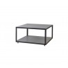 Cane-Line Level Coffee Table Base Large Lava Grey with top grey