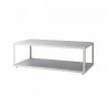 Cane-Line Level Coffee Table, Rectangular white grey - Cane-Line Level Coffee Table, Rectangular white grey