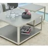 Cane-Line Level Coffee Table Small Top Corner View - Cane-Line Level Coffee Table Small Top Corner View