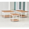 Cane-Line Level Coffee Table Small White base