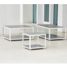 Cane-Line Level Coffee Table, white Grey top multi size