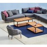 Cane-Line Level Coffee Table, Rectangular teak outdoor view