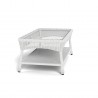 Tortuga Outdoor Sea Pines Coffee Table- White Side