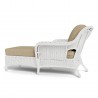 Tortuga Outdoor Sea Pines Chaise Lounge White Side