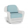 Tortuga Outdoor Sea Pines Swivel Gliding Club Chair- White Front