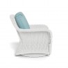 Tortuga Outdoor Sea Pines Swivel Gliding Club Chair- White Side View