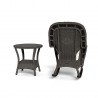 Tortuga Outdoor Sea Pines Rocker & Table Bundle- Java Back