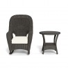 Tortuga Outdoor Sea Pines Rocker & Table Bundle- Java Front