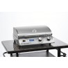 Outdoor Greatroom Company Legacy 2 20" Stainless Steel Grill - Front Side Angle