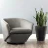 Sunpan Treviso Swivel Lounge Chair in Antonio Charcoal - Lifestyle - Sunpan Treviso Swivel Lounge Chair in Antonio Charcoal - Lifestyle