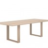 Sunpan Thanus Dining Table 94.5'' Light Oak - Front Side Angle