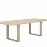 Sunpan Thanus Dining Table 94.5'' Light Oak - Front Side Angle - Sunpan Thanus Dining Table 94.5'' Light Oak - Front Side Angle