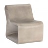 Sunpan Odyssey Lounge Chair Grey - Front Side Angle