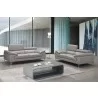 J&M Furniture Liam Grey Leather Sofa - J&M Furniture Liam Grey Leather Sofa