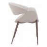 Limay Dining Chair Beige & Walnut- side view 2