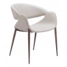 Limay Dining Chair Beige & Walnut- side view 3