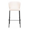 Linz Barstool in Cream- Front View 2