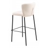 Linz Barstool in Cream- back View 2