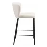 Linz Counter Stool in Cream- side view 1 - Linz Counter Stool in Cream- side view 1
