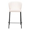 Linz Counter Stool in Cream- front view 1