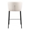 Linz Counter Stool in Cream- back view 1