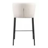 Linz Counter Stool in Cream- back view 1 - Linz Counter Stool in Cream- back view 1