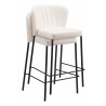 Linz Counter Stool in Cream- stackable