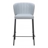 Linz Counter Stool in Gray- front view 2
