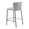Linz Counter Stool in Gray- back view 2