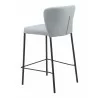 Linz Counter Stool in Gray- back view 2 - Linz Counter Stool in Gray- back view 2