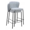 Linz Counter Stool in Gray- stackable
